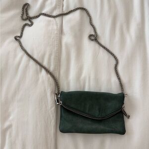 Free People Dark Green Crossbody Bag